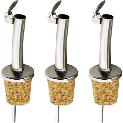 Набор из 3 пробковых носиков для бутылок бренди, Дерево, Универсальный
