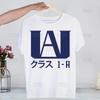 My Hero Academia Hip Hop Streetwear T Shirt Harajuku Todoroki TShirts Short Sleeve Casual Bakugou Deku Anime T-Shirt Tops Tees