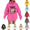 Women's Casual Fashion Comfortable Round Neck Gameday Boocrew Halloween Print Hooded Sweatshirt
