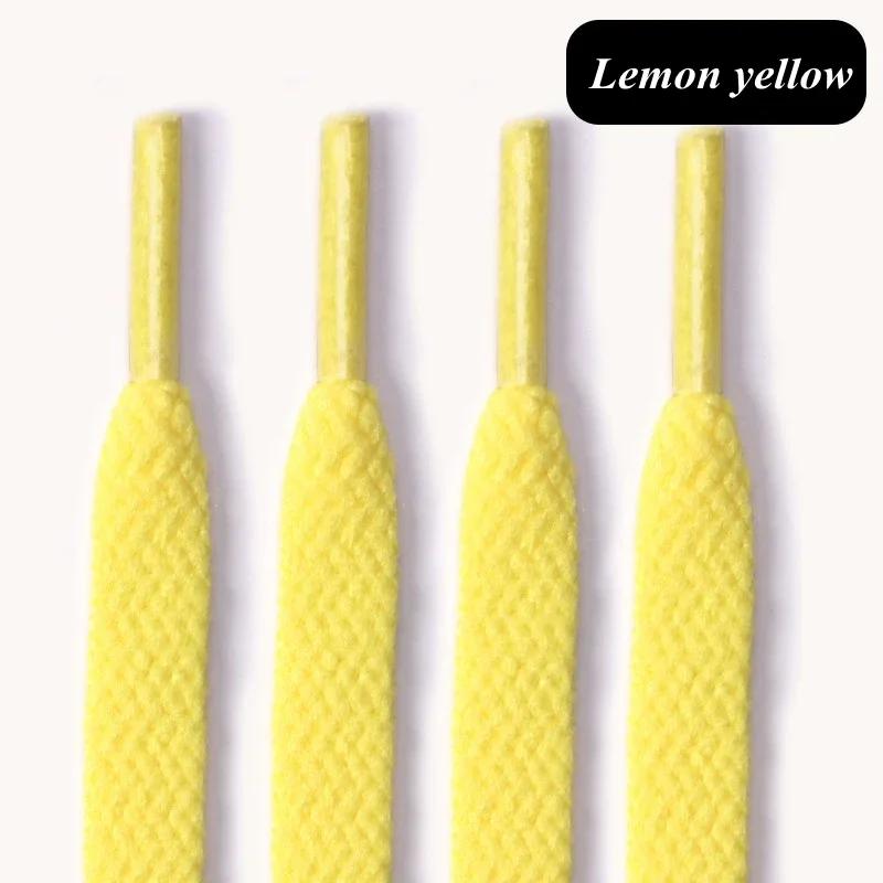 1 пара плоских шнурков для кроссовок, 36 цветов, тканевые шнурки для обуви, белые, черные шнурки для обуви, классические мягкие шнурки для обуви