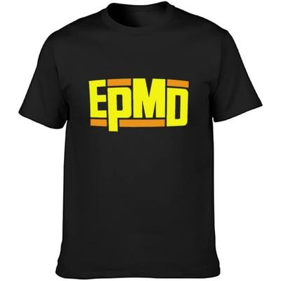 Хип-хоп футболка унисекс с логотипом EPMD, круглым вырезом, коротким рукавом, 100% хлопок