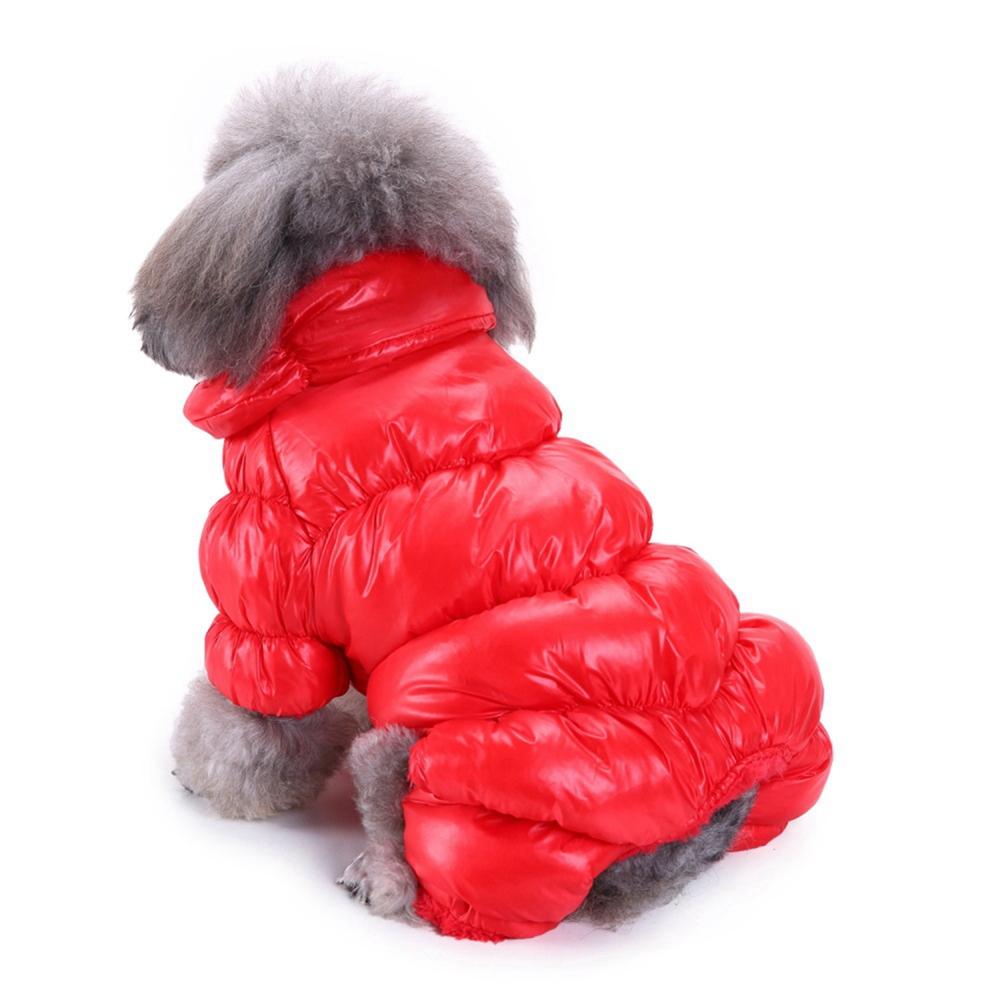 Warm Winter Dog Clothes Collar Windproof Overalls for Dogs Down Coat Waterproof Thicken Parka Dog Jumpsuit Puppy Outfit CUTE