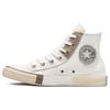 Converse Chuck Taylor All Star Винтаж Легко надевать Нескользящие Износостойкие Дышащие Высокие парусиновые Женские Белые