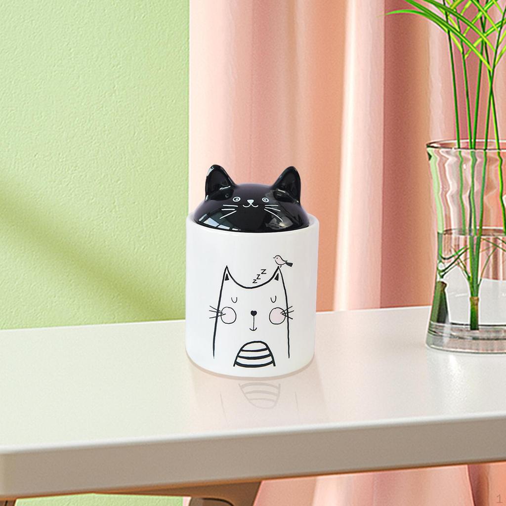Банка для хранения кошек, контейнер для кофейных зерен с крышкой, герметичная бутылка для соли для фермерского дома
