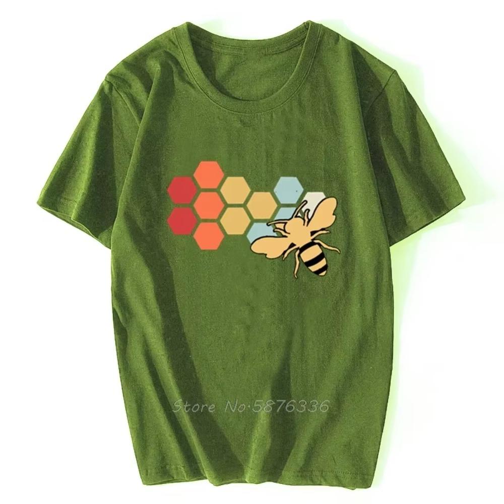 Винтажная футболка Beekeeper Beekeeping Honey Funny Bee, черная футболка для мужчин с круглым вырезом, футболка в стиле хип-хоп, уличная одежда в стиле Харадзюку