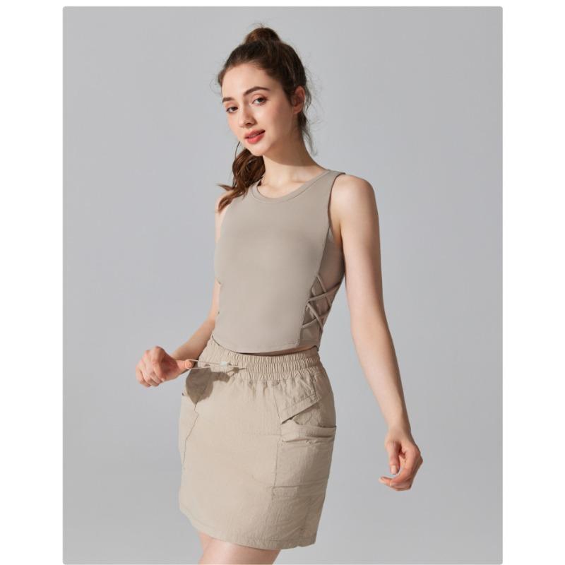 Women's Sports Sleeveless Top with Bra Pads