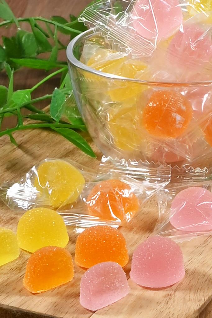 Якушима Фруктовый Жевательный Большой Емкости Фрукты 3 Вида Мелкие Индивидуальные Коммерческие Разбросанные Конфеты Мягкие Sensei Shokai 500г Ассортимент,