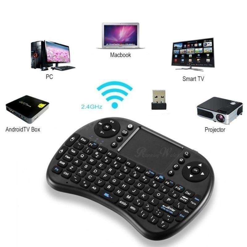 1PC 2.4GHz Mini Wireless Keyboard Remote Control Air Mouse Touchpad for Smart TV Box PC