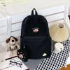 Letter Simple Printed Student Backpack With Coin Purse For Casual Activities