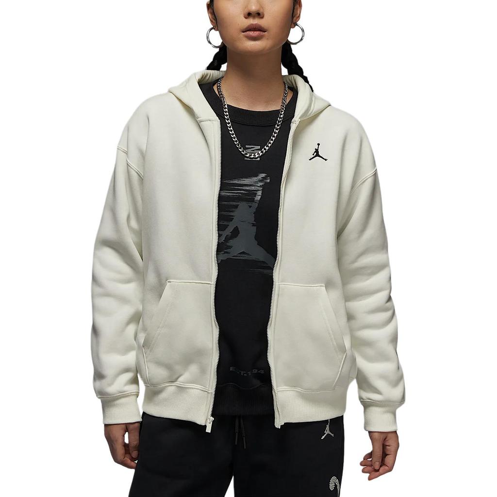 Jordan Флисовая толстовка Brooklyn FW24 Модный Минималистичный Стиль С Флисовой Подкладкой Термо-Толстовка с Капюшоном и Молниями Женская FV7168-133