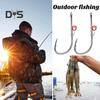 12/30Pcs Live Shrimp Fixing Hook Heavy Duty Metal Barbed Fishhook Bass Carp Catfish Fishing Hook Freshwater Saltwater Fishing Accessories