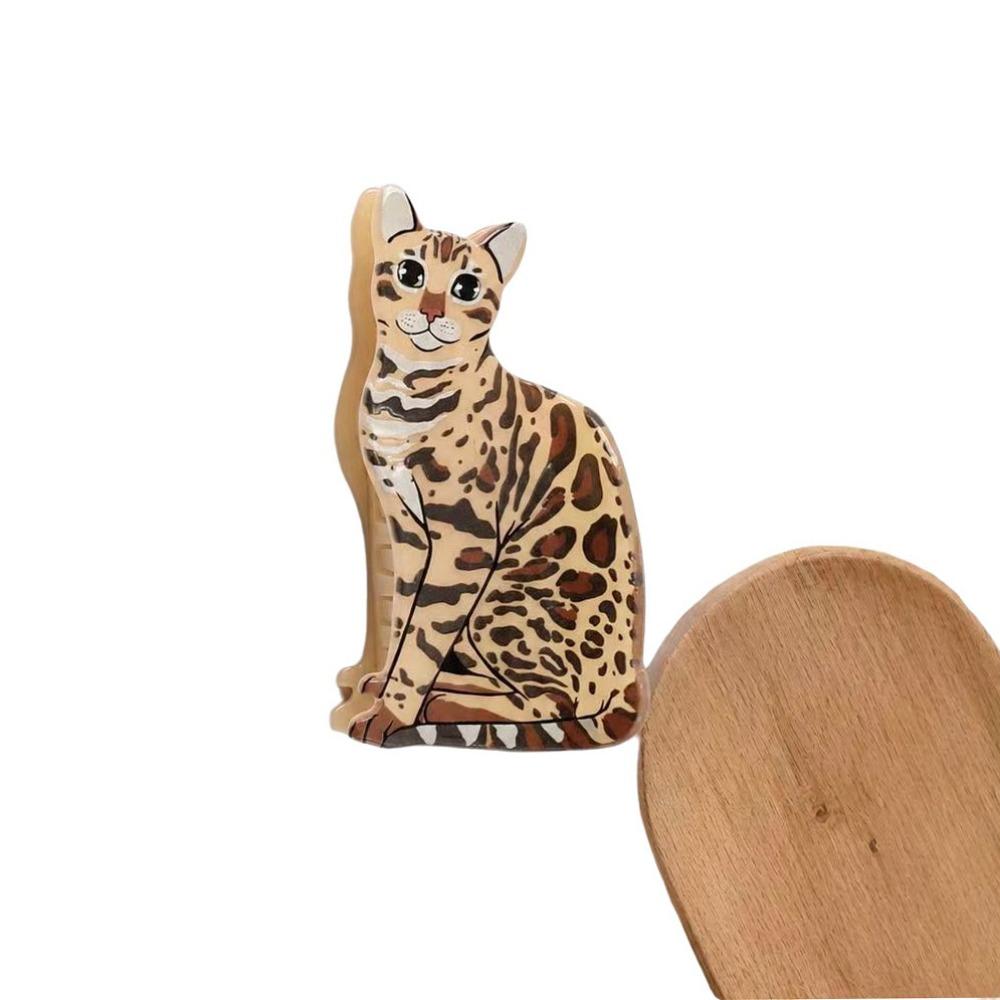Cartoon Cat Hair Claw Clip Acetate Material Hair Barrettes Acetate Hair Clips Hair Accessories