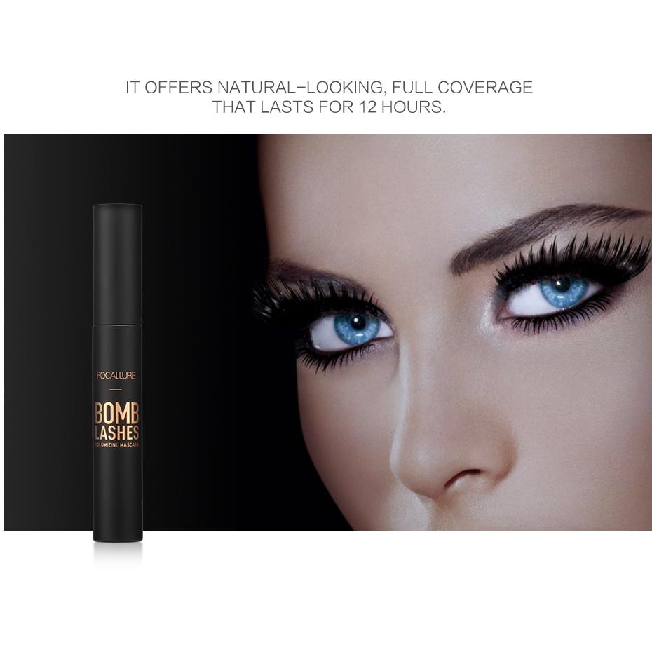 Focallure Professional 3D Black Mascara Volume Curling Makeup Waterproof Thick Lengthening Eyes Makeup Cosmetic