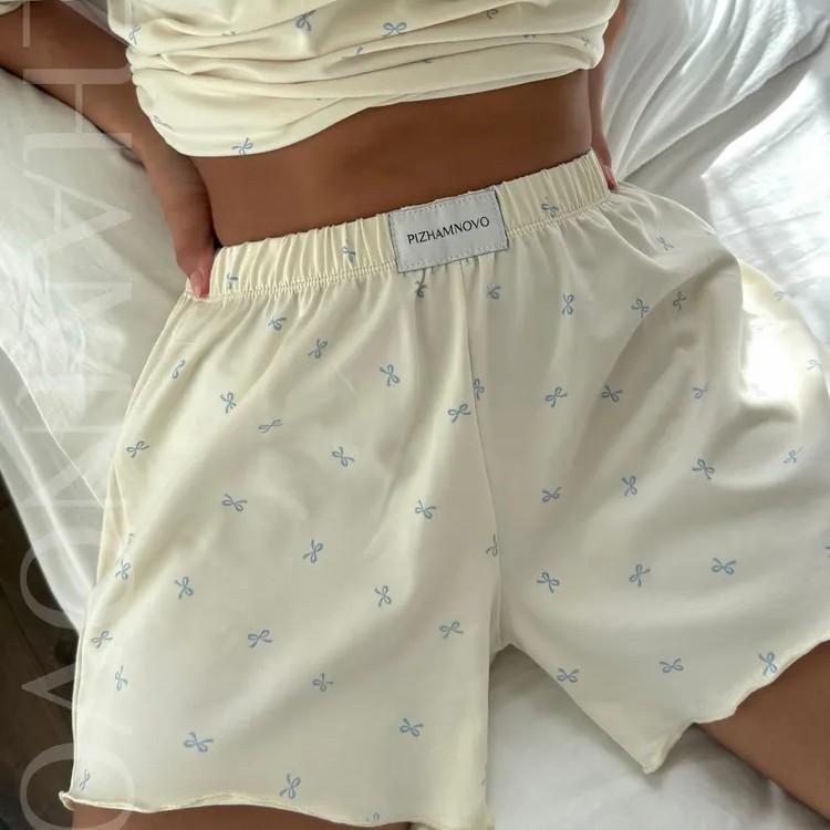 Autumn new pajamas women's milk silk short-sleeved shorts set casual women's loungewear