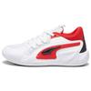 Court Rider 1.0 Round Toe Lace-Up Low-Top Basketball Shoes Unisex Sneaker White Red 379013-04