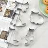 5 шт./Набор Формы для вырезания печенья в виде животных Кошек DIY Форма для печенья Штампы для печенья Инструменты для выпечки Формы для сахарной мастики