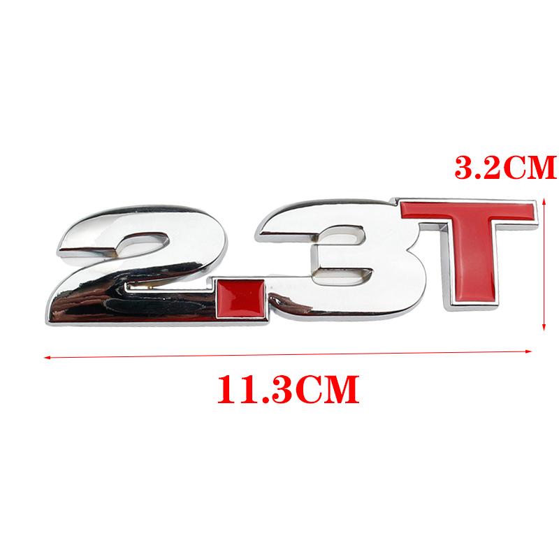 Автомобиль 3D Металл 2,3 Т Объем багажника Знак Эмблема Наклейка Наклейка Для Ford Mustang GT Shelby 350 500 2,3 Т Логотип
