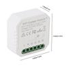 Умный модуль управления шторами 10А Голосовое управление WiFi Двусторонний выключатель для штор и жалюзи для Tuya Smart Белый