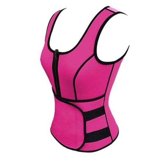 Женский жилет для тренировки талии, формирователь тела для похудения, регулируемый пояс на молнии, корсет