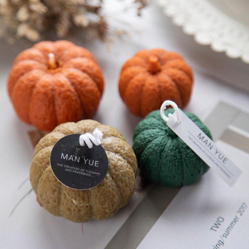 6 стилей в форме тыквы DIY свечи формы свечи 1 шт Ароматерапевтическая гипсовая свеча 3D силиконовая форма ручная работа арома воск мыло свечи формы