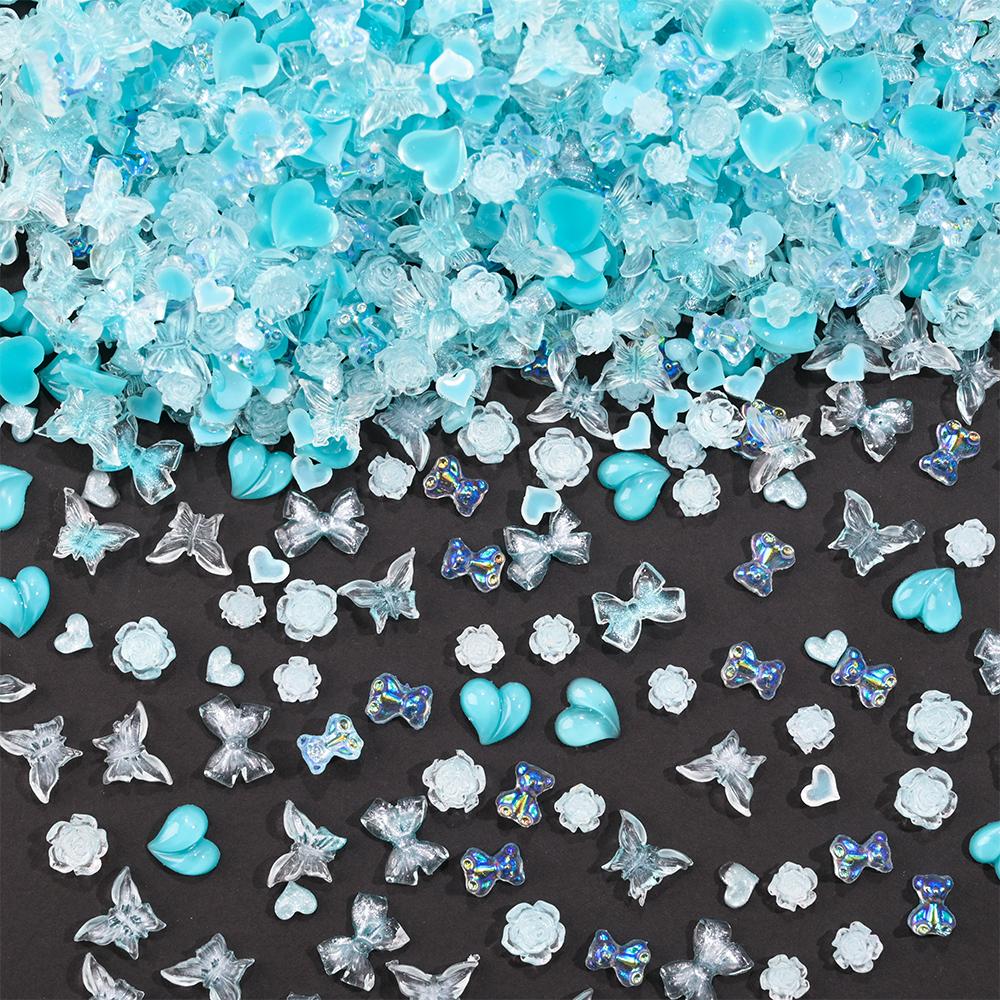 50 г/пакет, разноцветные перламутровые украшения для ногтей, полые сердечки, звездочки, аксессуары для маникюра своими руками