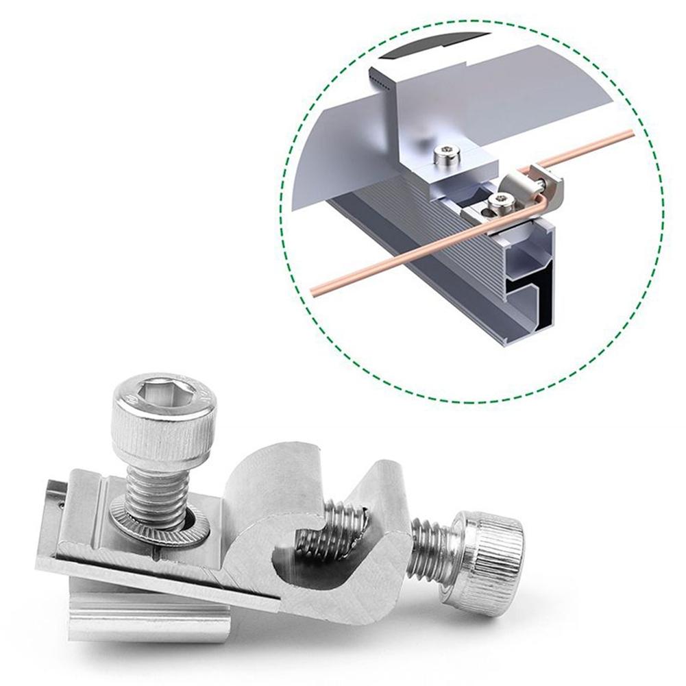 Solar Panel Mounting Bracket Clamps Accessories Aluminum