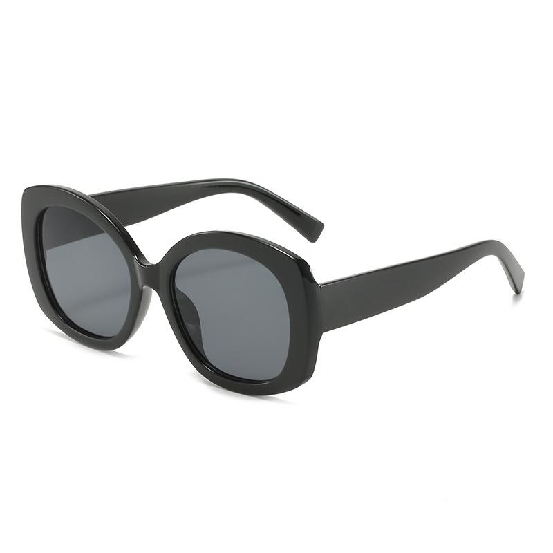 New big oval sunglasses, European and American fashion big frame panda retro glasses Internet celebrity sunglasses women