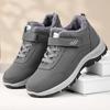 Зимние ботинки осень и зима новые для пожилых альпинистская подошва папины ботинки хлопковые ботинки повседневные на липучке хлопковые ботинки