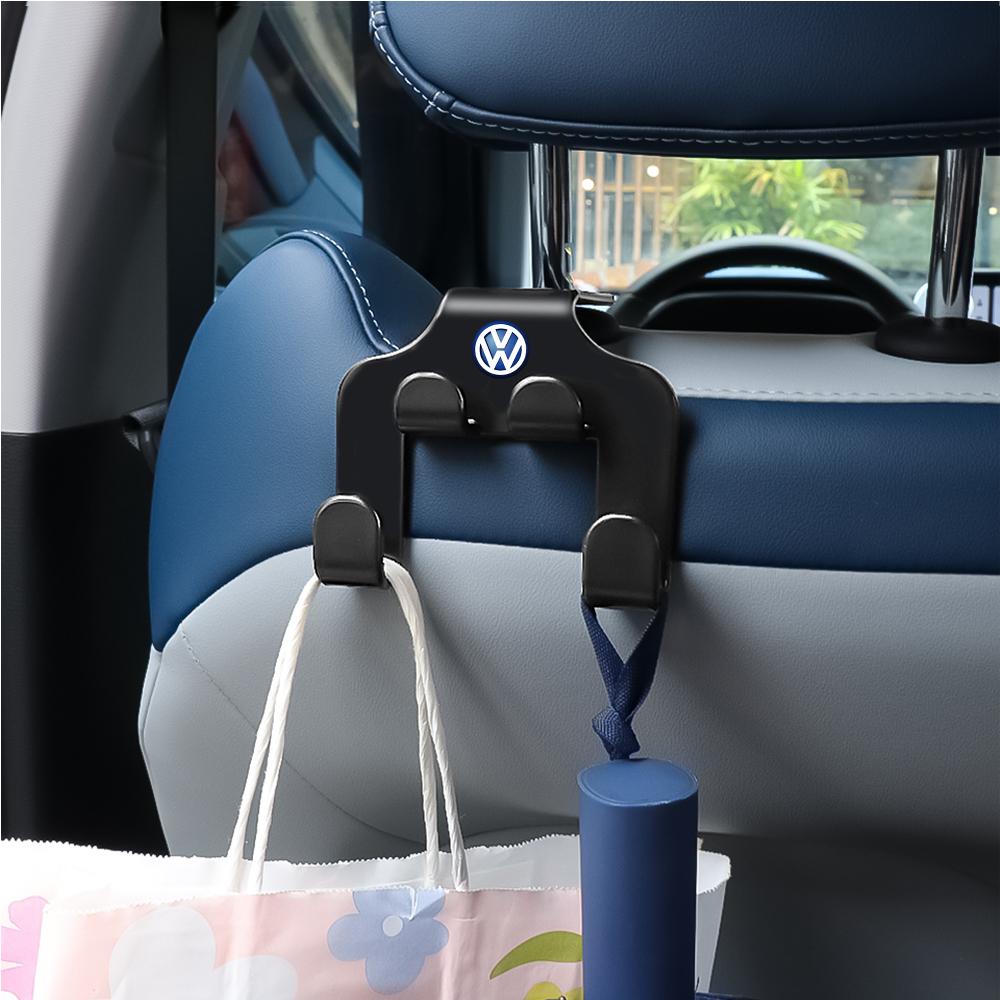 For VW Rline Jetta Golf Beetle GTI R32 MK4 motion Polo GTD Motion 1pcs ABS Car Rear Seat Back Portable Hanging Hook Center Cover zk2