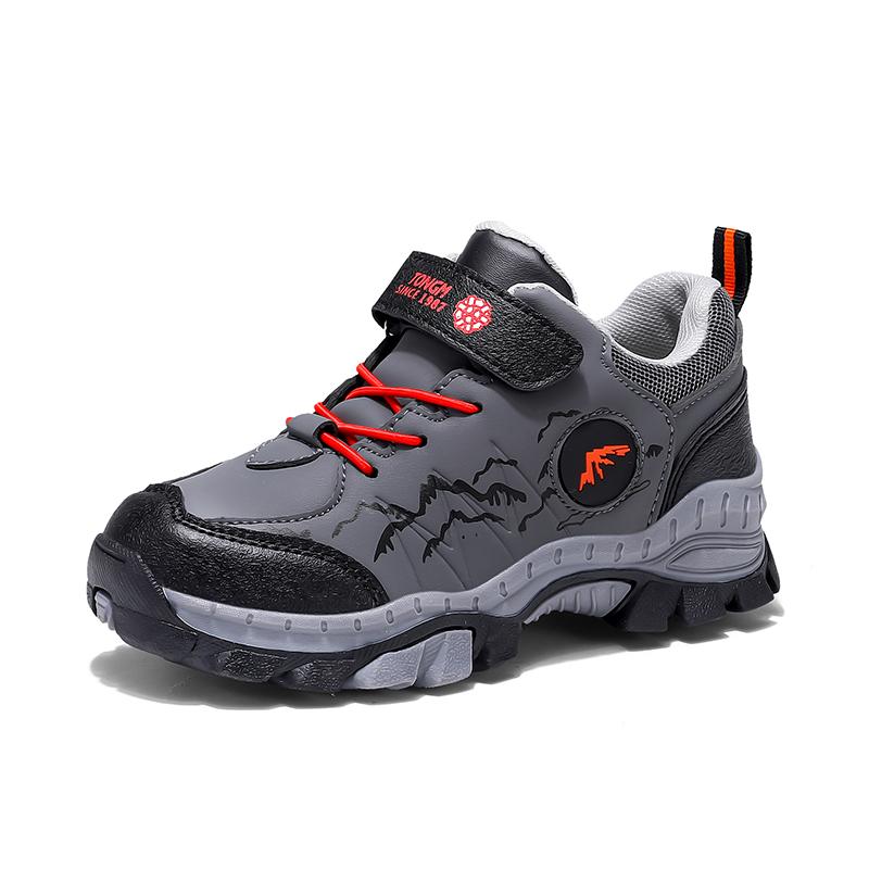 Детская мода Походные ботинки Спортивные кроссовки для бега для мальчиков Противоударные Нескользящие Спортивные Уличные Треккинговые ботинки