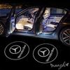 CRJ1 2Pcs LED Car Door Logo Projector Welcome Light Accessories For Mercedes Benz W202 W212 W126 W140 W168 W177 CLS GLE GLC Keychain