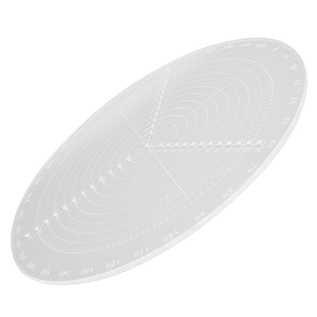 Круглый центральный искатель с прозрачными шкалами, акриловый циркуль для работы по дереву, инструмент для рисования окружностей