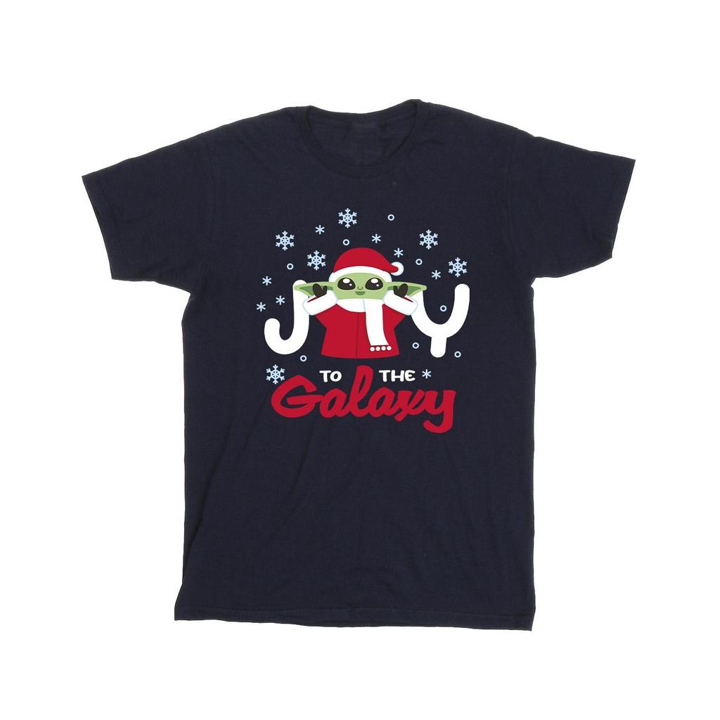 Star Wars Boys The Mandalorian Joy To The Galaxy T-Shirt
