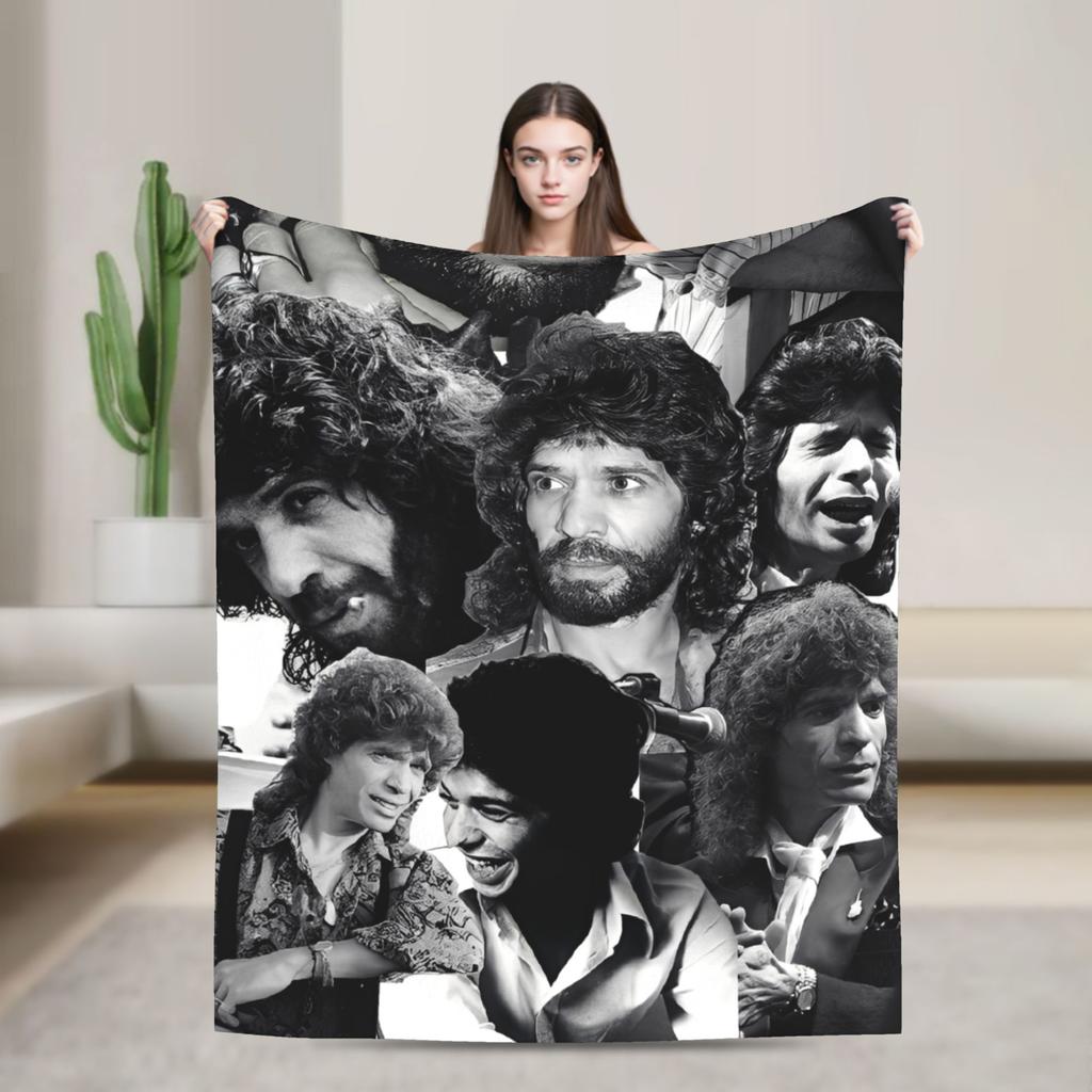 Camarons De La Isla Flamenco Singer Wool Fashion Blanket Music Rock Funny Throw Fashion Blanket for Home 125*100cm Ultra-Soft