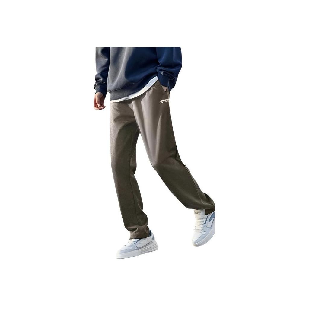 Anta Comfortable Warm Versatile Thickened Training Knit Sports Pants Men Bottoms Dark-Green 152437352R-1