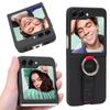 Для Samsung Galaxy Z Flip 5 5G Чехол Модный браслет Защитный чехол Z Flip5 Высококачественный жесткий чехол для ПК с держателем для кольца на палец Противоударные чехлы