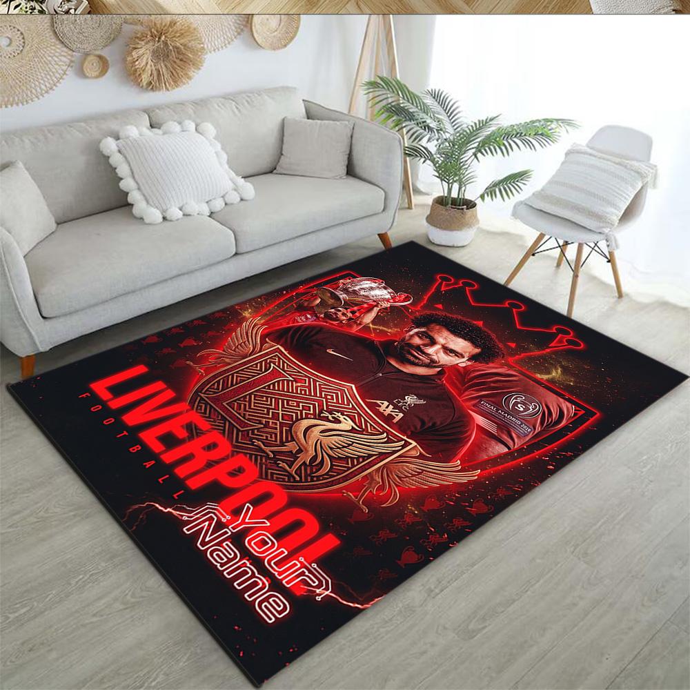 Liverpool Fc Customize Text Carpet Design For Dormitory Outdoor Hallway Kitchen Antislip Carpet Decorate Offices Perfect Gift For Womenmen