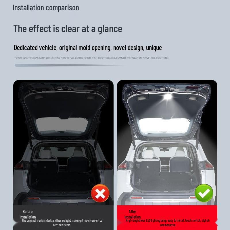 Светодиодная подсветка багажника RAV4 6-го поколения