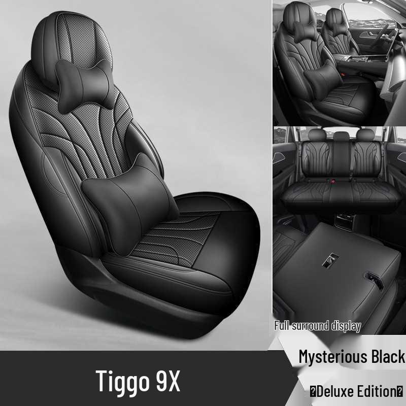 Чехлы на сиденья Chery Tiggo 9 и 9x: Полный комплект, Всесезонный, Пятиместный чехол на сиденье