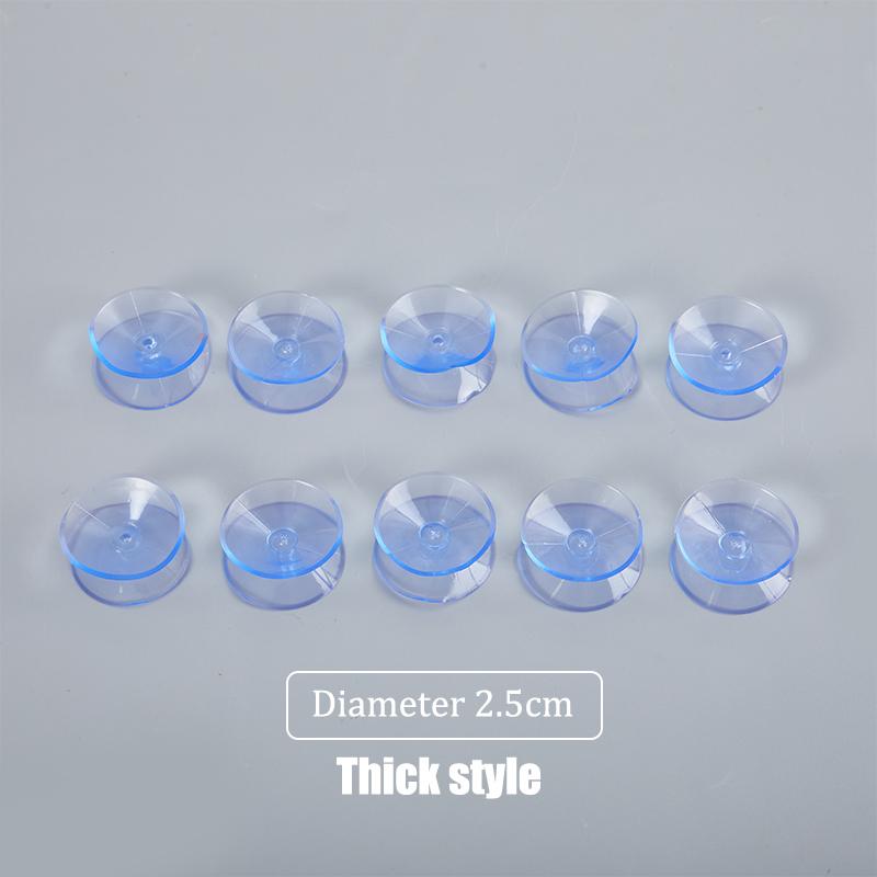 10 шт./лот ПВХ прозрачные двухсторонние присоски-присоски для стекла и пластика