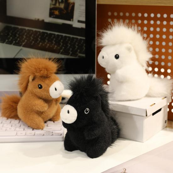 Horse Plush Doll Fat Mini Stuffed Animal Toy Cute Horse