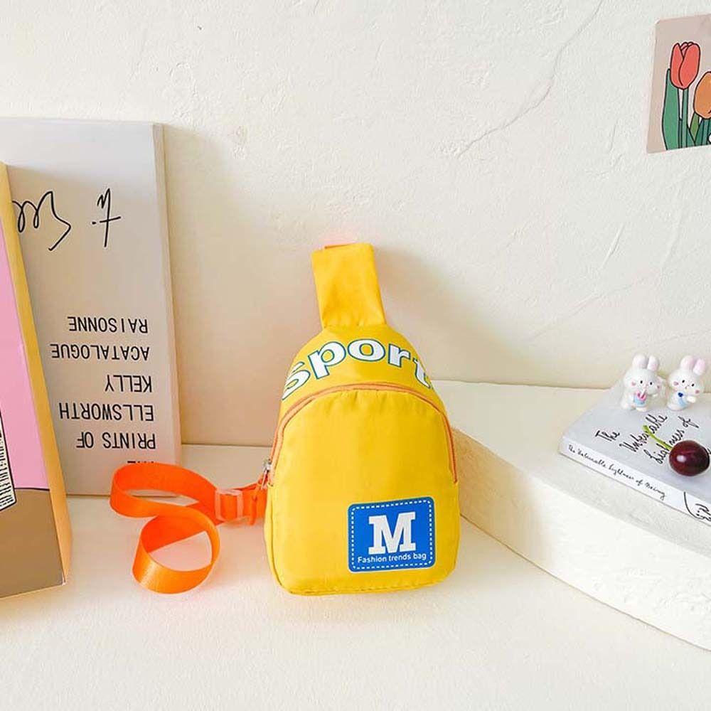 Нейлоновая детская нагрудная сумка в корейском стиле, уличная дорожная наплечная сумка, детская сумка через плечо, уличная