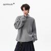 Кардиган-свитер QOTRIOCK в американском стиле с воротником-стойкой