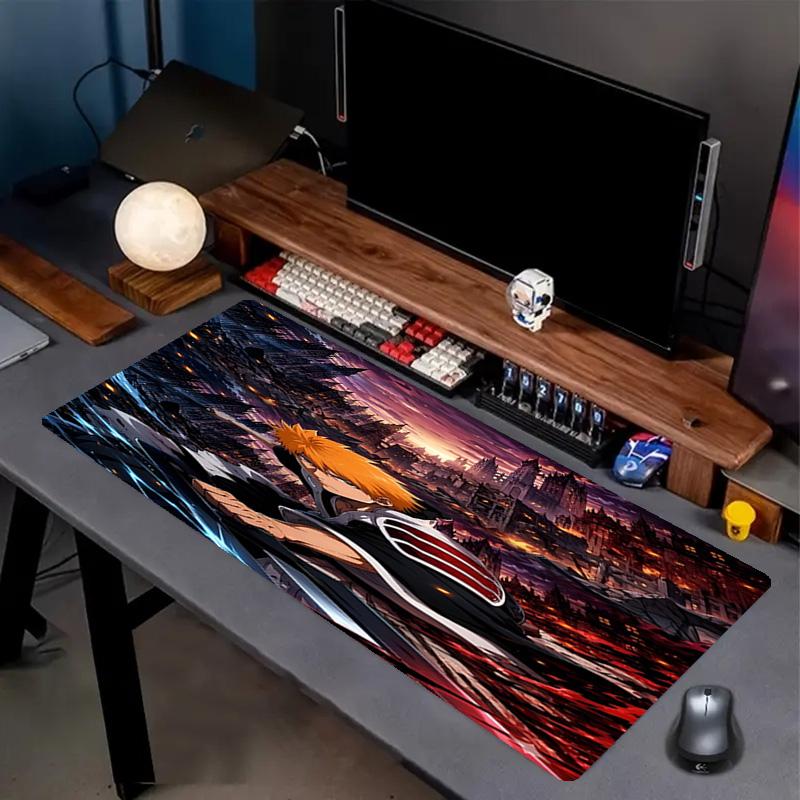 BLEACH Print Mouse Pad, Anti‑Slip Desktop keyboard Mat, for PC Laptop Gaming Working Daily Use, Cool Festival Surprise Gift