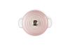 Le Creuset Cast Enamel Pot Signature Cocotte Japonaise 24 cm Shell Pink Gas IH Oven Compatible Japanese [Authorized Product]