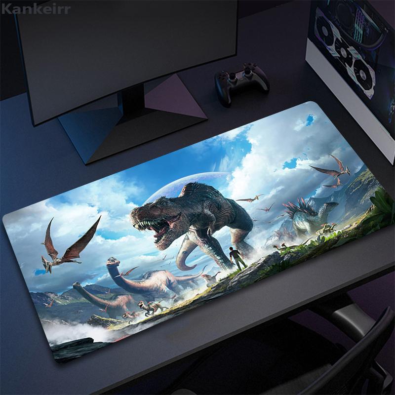 Большой игровой коврик для мыши Ark Survival Evolved Большие игровые коврики XXL для стола Коврики для мыши Геймерский Натуральная резина Противоскользящий коврик для стола ноутбука