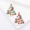 Fashion Alloy Enamel Rhinestone Christmas Tree Brooch Exquisite Creative Men'S And Women'S Clothing Corsage Ornament Pin