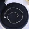 S925 Silver Korean Version Glossy Design Round Tube Bracelet Feminine Cool Style Simple Bestie Bracelet