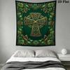 St.Patrick's Day Wall Tapestry Aesthetic Wall Hanging Printed Fabric Blanket Decorative Tapestries for Bedroom Living Room Home Decor