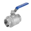 304 Stainless Steel Two Piece Full Port Female Thread Ball Valve 1‑1 2 DN40 1000 WOG